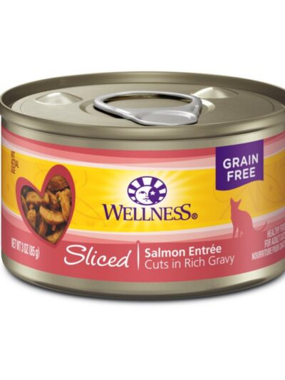 Wellness Cat Complete Health Sliced Salmon EntrÃ©e 3oz. (Case of 24)