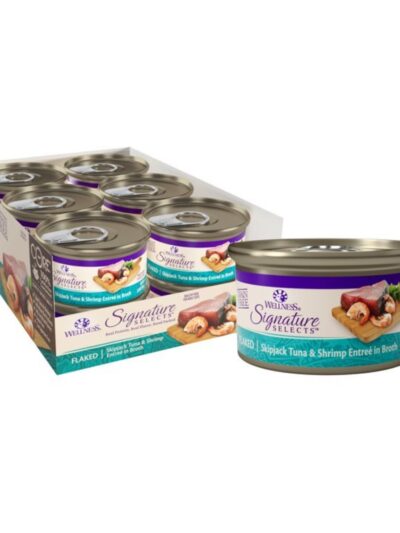 Wellness Cat Core Signature Select Flaked Skipjack Tuna Shrimp EntrÃ©e 2.8oz. (Case of 12)