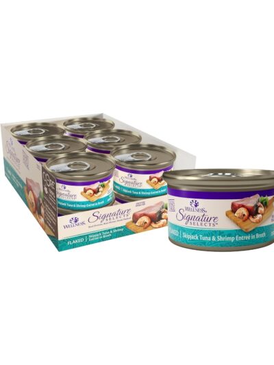 Wellness Cat Core Signature Select Flaked Skipjack Tuna Shrimp EntrÃ©e 5.3oz. (Case of 12)
