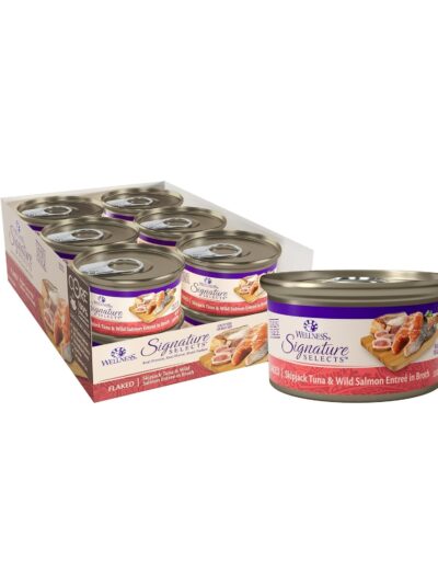 Wellness Cat Core Signature Select Flaked Skipjack Tuna Salmon EntrÃ©e 5.3oz. (Case of 12)
