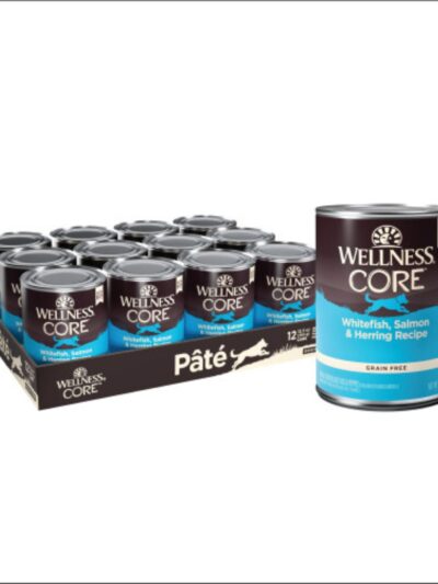 Wellness Dog Core Whitefish Salmon Herring Recipe 12.5oz. (Case of 12)