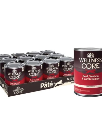 Wellness Dog Core Beef Venison Lamb Recipe 12.5oz. (Case of 12)