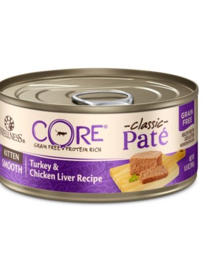Wellness Cat Core Kitten Turkey Chicken Liver Pate 5.5oz. (Case of 24)