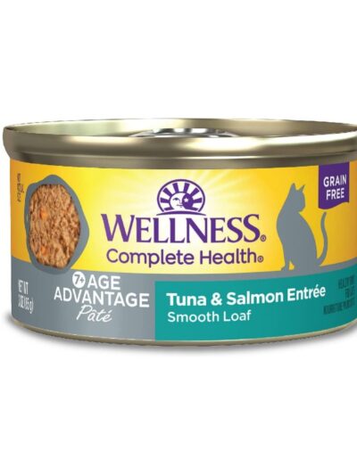 Wellness Complete Health Cat Age Advantage Tuna Salmon Pate 3oz. (Case of 24)