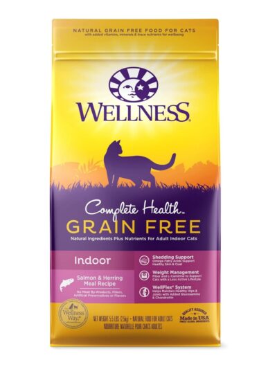 Wellness Cat Complete Health Grain-free Indoor Salmon Herring 5.5Lb Adult