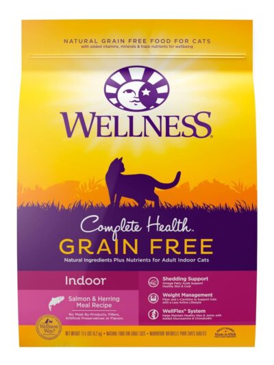 Wellness Cat Complete Health Grain-free Indoor Salmon Herring 11.5Lb Adult