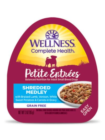 Wellness Complete Health Petite Entrées Shredded Medly Braised Lamb Venison Sweet Potato Carrot 3oz. (Case of 12)