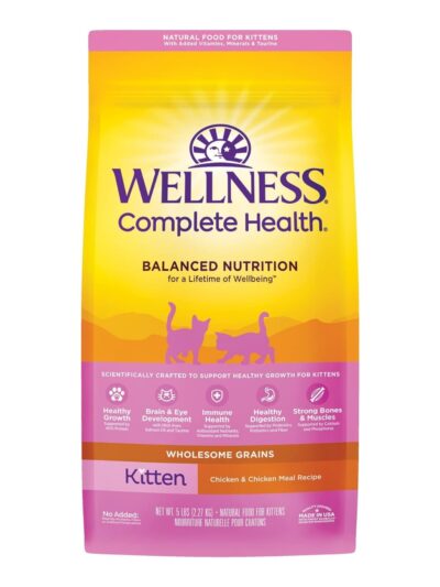 Wellness Complete Health Kitten Chicken & Rice 5Lb