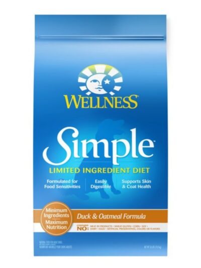 Wellness Dog Simple Duck Oatmeal 26Lb