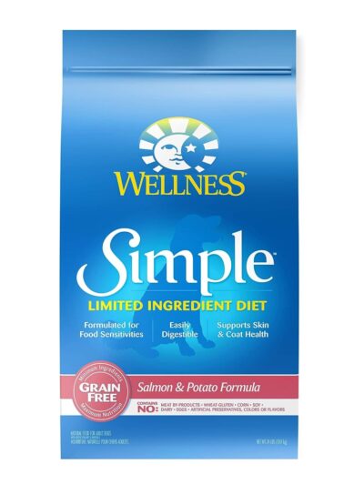 Wellness Dog Simple Salmon Potato 24Lb