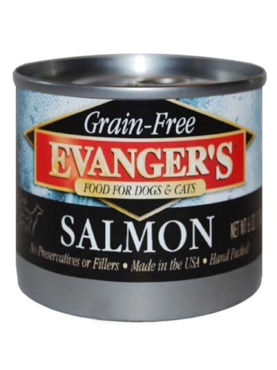 Evanger's Grain-Free Wet Dog & Cat Food Wild Salmon 6oz 24pk