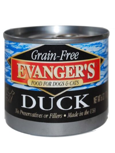 Evanger's Grain-Free Wet Dog & Cat Food Duck 6oz 24pk