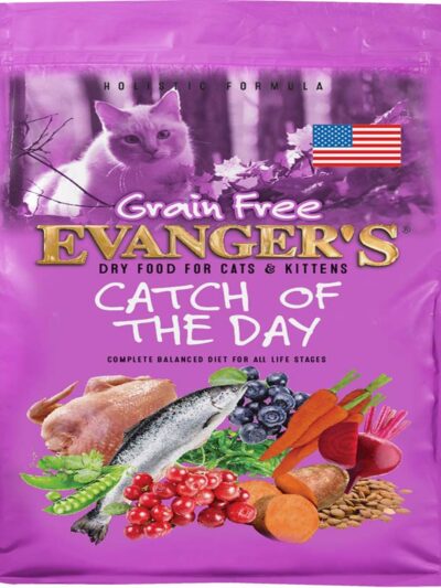 Evanger's Grain-Free Dry Cat & Kitten Food Catch of the Day 4.4lb