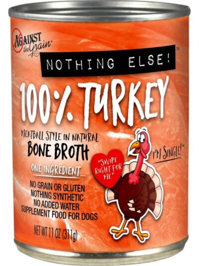 Against the Grain Nothing Else 100% One Ingredient Adult Wet Dog Food Turkey 11oz