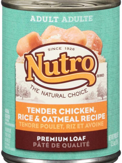Nutro Products Premium Loaf Adult Wet Dog Food Chicken, Potato, Carrot & Pea 12.5oz 12pk