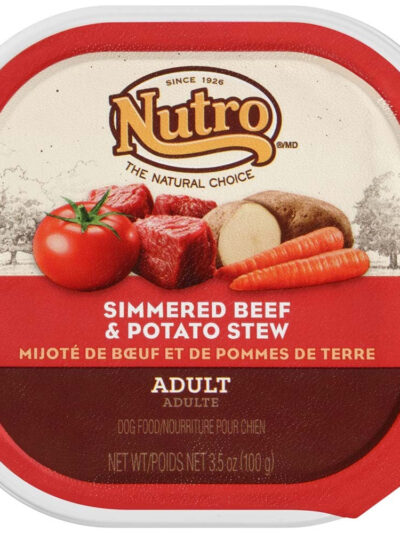 Nutro Products Grain Free Cuts in Gravy Adult Wet Dog Food Beef & Potato Stew 3.5oz 24pk