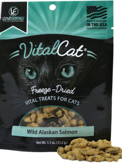Vital Essential Cat Freeze Dried Treat Alaskan Salmon 1.1oz.