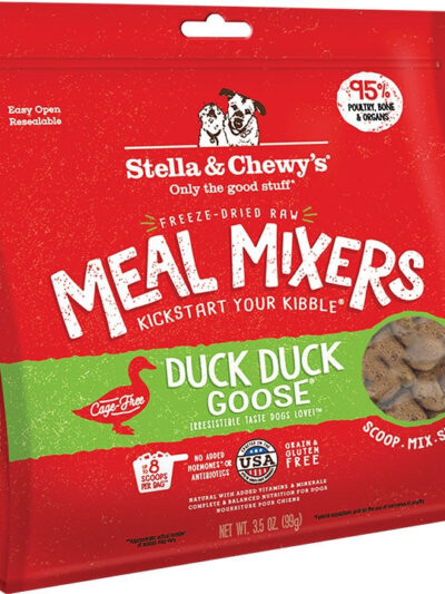 Stella And Chewys Dog Freeze-Dried Mixer Duck Goose 18oz.