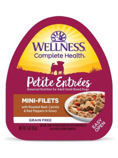 Wellness Complete Health Petite Entrées Mini Fillet Roast Beef Carrot Red Pepper 3oz. (Case of 12)