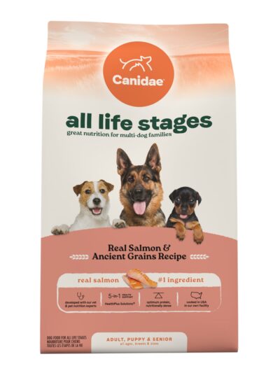 CANIDAE All Life Stages Dry Dog Food Real Salmon Ancient Grains, 1ea/5 lb