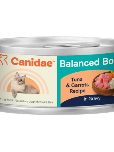 CANIDAE Balanced Bowl Canned Cat Food Tuna  Carrots, 24ea/3 oz