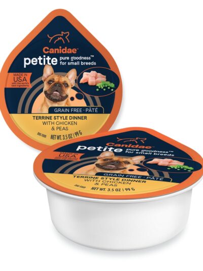 CANIDAE PURE Goodness Petite Small Breed GrainFree Canned Dog Food Pt w/Chicken Peas, 12ea/3.5 oz