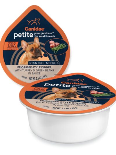 CANIDAE PURE Goodness Petite Small Breed GrainFree Canned Dog Food Morsels w/Turkey Green Beans, 12ea/3.5 oz