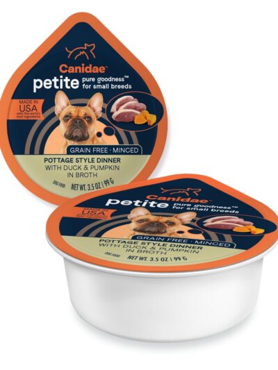 CANIDAE PURE Goodness Petite Small Breed GrainFree Canned Dog Food Minced w/Duck Pumpkin, 12ea/3.5 oz