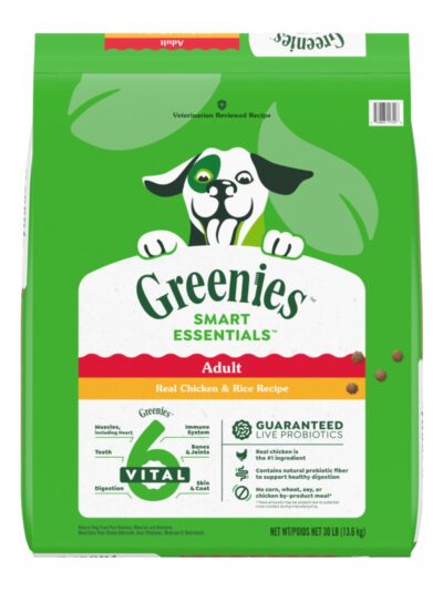 Greenies Smart Essentials Adult Dry Dog Food Chicken Rice, 1ea/30 lb