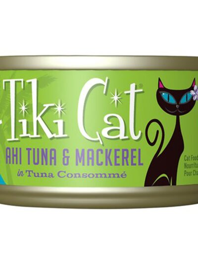 Tiki Pets Cat Papeeko Luau Ahi Tuna and Mackerel 2.8oz. (Case of 12)