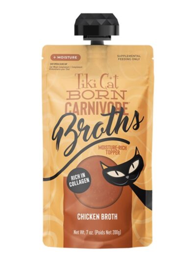 Tiki Pets Cat Broths Chicken 7oz. Pouch - 6 Pack