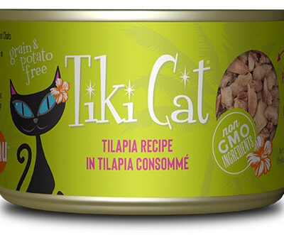 Tiki Pet Cat Kapi'olani Luau Tilapia 6oz. (Case of 8)