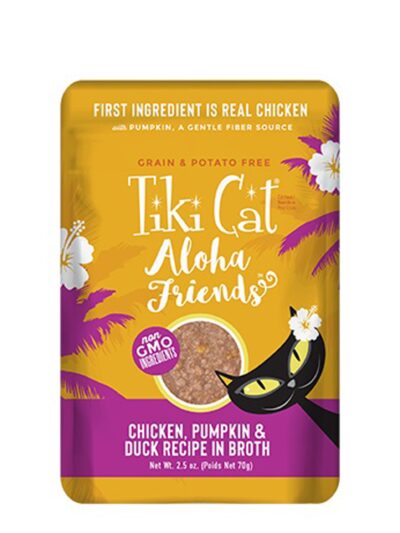 Tiki Pets Cat Aloha Chicken Pumpkin Duck 2.5oz. (Case of 12)