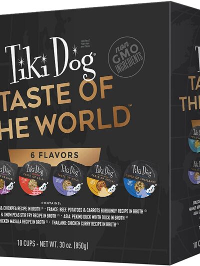 Tiki Pets Dog Gourmet 3oz. Variety Pack (Case Of 10)