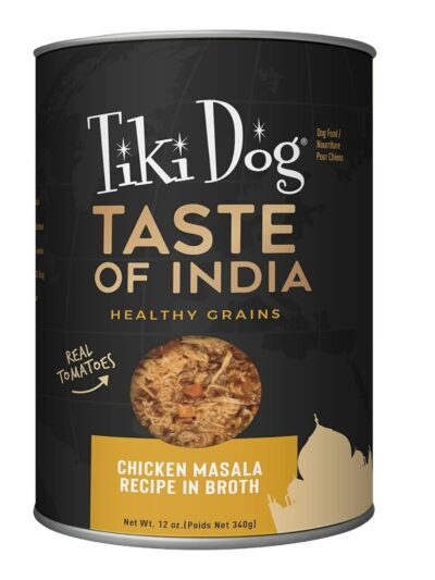 Tiki Pet Dog Gourmet Indian Chicken 12oz. (Case of 8)