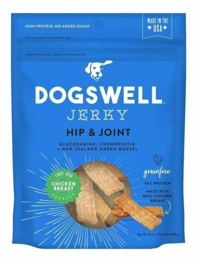 Dogswell Hip & Joint Grain-Free Jerky Dog Treat Regular Chicken 12oz.