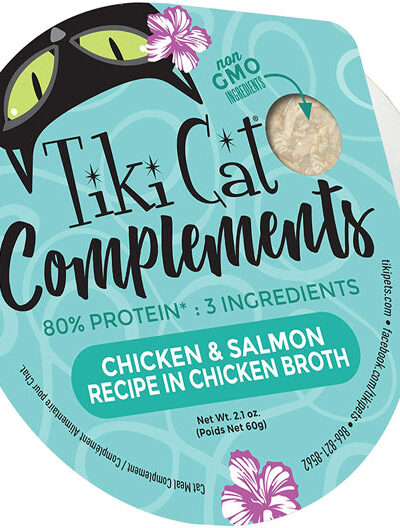 Tiki Pets Cat Complements Chicken and Salmon 2.1oz. (Case of 8)