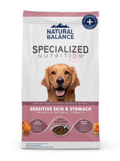 Natural Balance Pet Foods Specialized Sensitive Skin  Stomach Dry Dog Food Salmon  Oatmeal, 1ea/3.5 lb