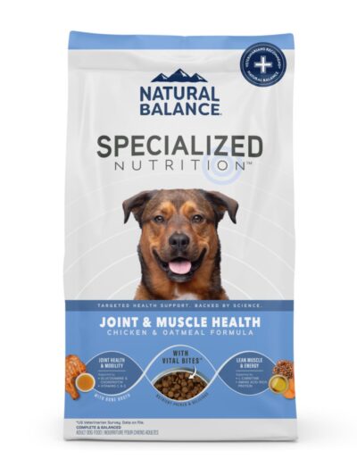 Natural Balance Pet Foods Specialized Joint  Muscle Dry Dog Food Chicken  Oatmeal, 1ea/22 lb