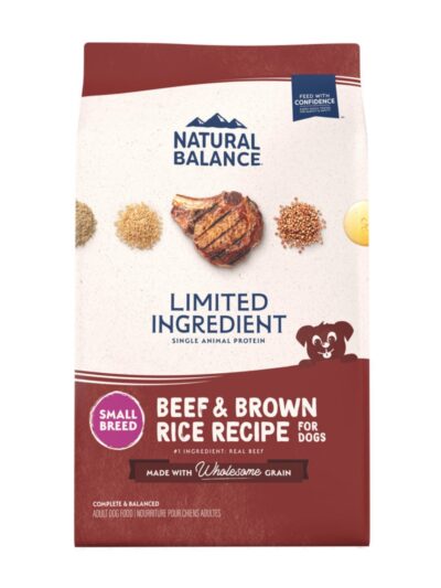 Natural Balance Pet Foods Limited Ingredient Small Breed Dry Dog Food Beef & Brown Rice 4lb