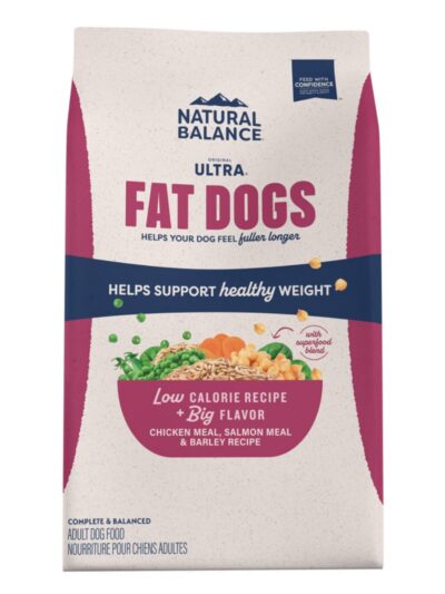 Natural Balance Pet Foods Original Ultra Fat Dogs Dry Dog Food Chicken Meal, Salmon Meal & Barley 11lb