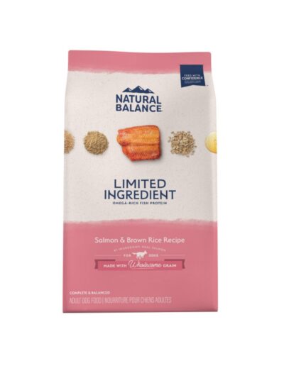 Natural Balance Pet Foods Limited Ingredient Dry Dog Food Salmon & Brown Rice 24lb