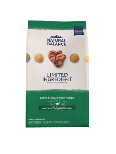 Natural Balance Pet Foods Limited Ingredient Dry Dog Food Lamb & Brown Rice 24lb