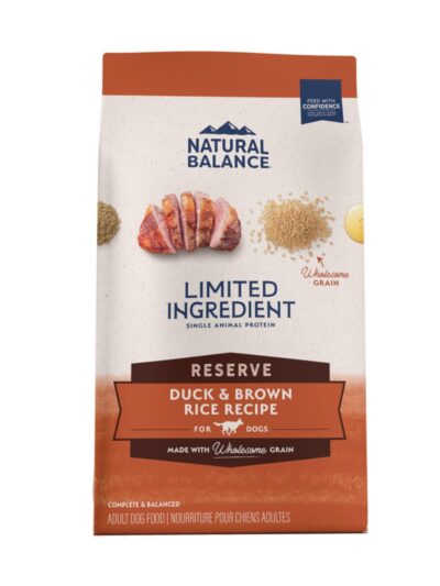 Natural Balance Pet Foods Limited Ingredient Reserve Dry Dog Food Duck & Brown Rice 22lb