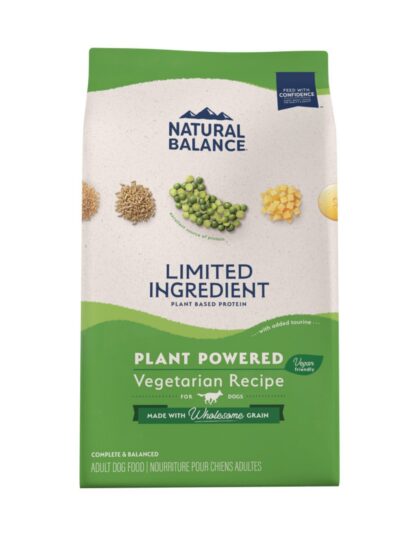 Natural Balance Pet Foods Limited Ingredient Plant Powered Vegan-Friendly Dry Dog Food 4lb