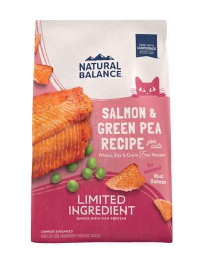 Natural Balance Pet Foods Limited Ingredient Grain Free Dry Cat Food Green Pea & Salmon 4lb