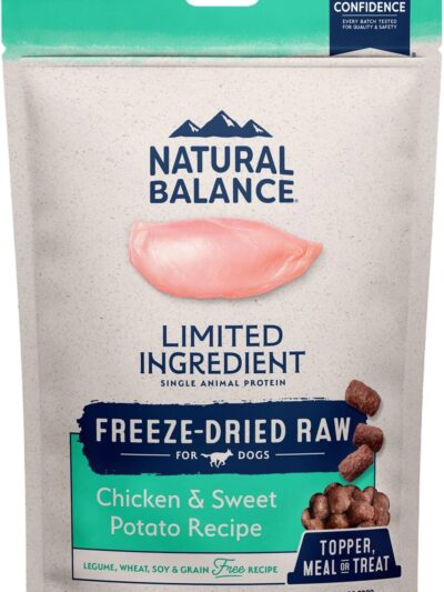 Natural Balance Pet Foods L.I.D. Freeze Dried Raw Dog Food Chicken & Sweet Potato 6oz