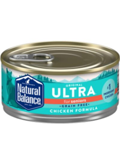 Natural Balance Pet Foods Original Ultra Grain Free Senior Wet Cat Food Chicken 24ea/5.5 oz