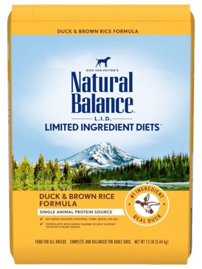 Natural Balance Pet Foods Limited Ingredient Reserve Dry Dog Food Duck & Brown Rice 12lb