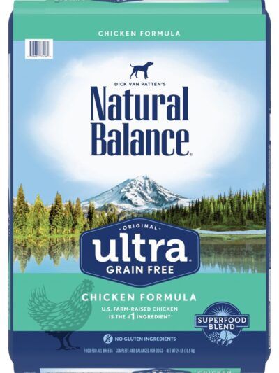 Natural Balance Pet Foods Original Ultra Broth Coated Dry Dog Food Chicken & Sweet Potato 24lb